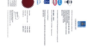 ISO 9001 : 2015 for Baiduri Dimensi Johor Sdn Bhd